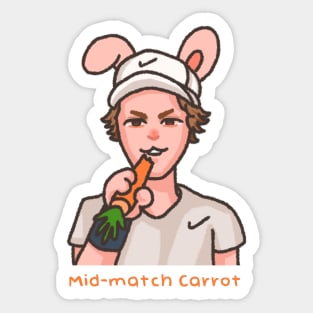 Jannik having some Carrot Sticker